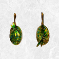 Dragonfly Enamel 18K Gold Earrings